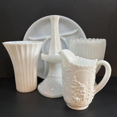 LOT 114: Vintage Milk Glass Collection