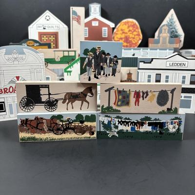 LOT 117: Large Collection of The Cat's Meow Including Local Landmarks: Pitman Grove School, Broadway Theater, Richwood Academy,...