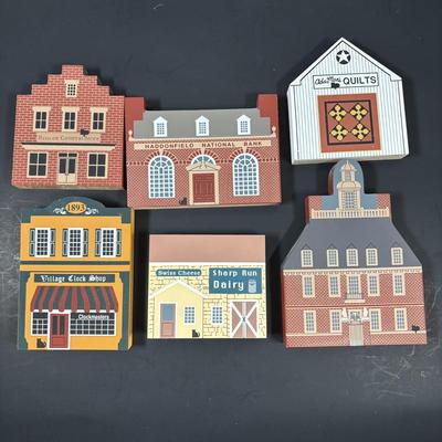 LOT 117: Large Collection of The Cat's Meow Including Local Landmarks: Pitman Grove School, Broadway Theater, Richwood Academy,...