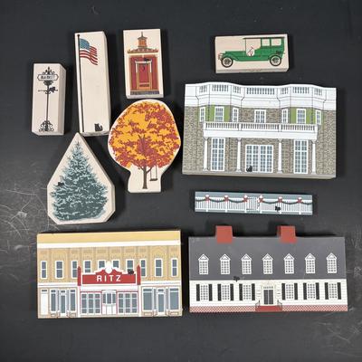 LOT 117: Large Collection of The Cat's Meow Including Local Landmarks: Pitman Grove School, Broadway Theater, Richwood Academy,...