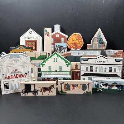 LOT 117: Large Collection of The Cat's Meow Including Local Landmarks: Pitman Grove School, Broadway Theater, Richwood Academy,...