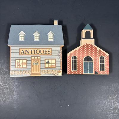 LOT 118: The Cat's Meow Collection: Shady Maple Smorgasbord, Methodist Camp Meeting Auditorium, Hotel Pitman seven Star Tavern,...