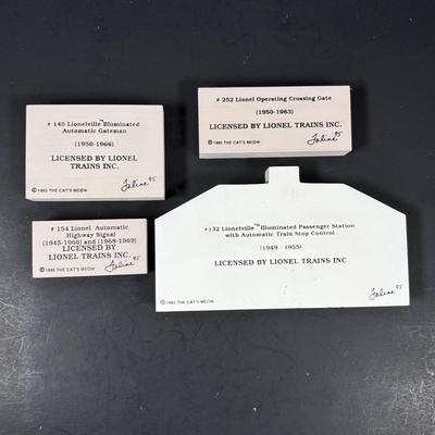 LOT 120: All Aboard for the Licensed Lionel The Cat's Meow Collection: "Steam Turbine" Set w/Box, Crossing Gate, Passenger...