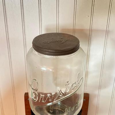 LOT 139: Vintage Arcade Crystal No 3 Wall Mount Coffee Grinder