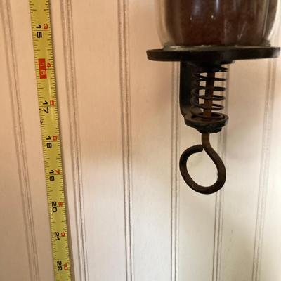 LOT 139: Vintage Arcade Crystal No 3 Wall Mount Coffee Grinder