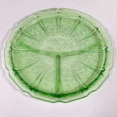 LOT 141: Collection of Uranium Glass Serving Plates