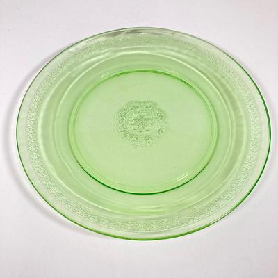 LOT 141: Collection of Uranium Glass Serving Plates
