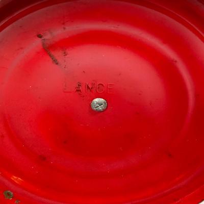 LOT 142: Vintage Glass Lance Display Jar with Lid and Ritz Cracker Tin