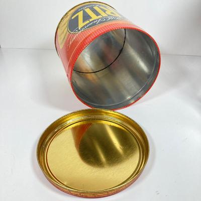 LOT 142: Vintage Glass Lance Display Jar with Lid and Ritz Cracker Tin