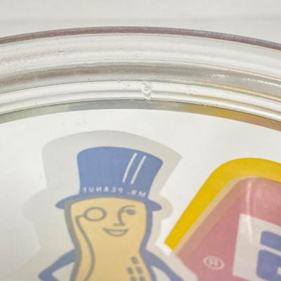 LOT 144: Vintage Glass Planter's Peanuts Display Jar, Planter's Glass Jar with Lid and Vintage Tins