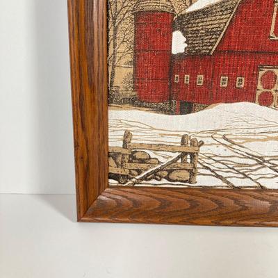 LOT 146: Pair of Vintage Kay Dee Handprints Pure Linen Wall Hangings with Signed and Painted Decorative Saw Blades
