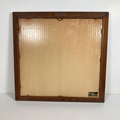 LOT 146: Pair of Vintage Kay Dee Handprints Pure Linen Wall Hangings with Signed and Painted Decorative Saw Blades