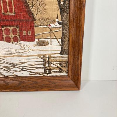 LOT 146: Pair of Vintage Kay Dee Handprints Pure Linen Wall Hangings with Signed and Painted Decorative Saw Blades