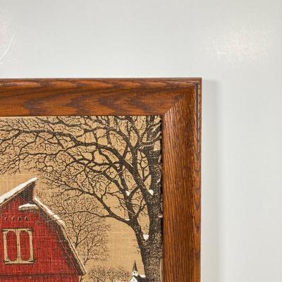 LOT 146: Pair of Vintage Kay Dee Handprints Pure Linen Wall Hangings with Signed and Painted Decorative Saw Blades