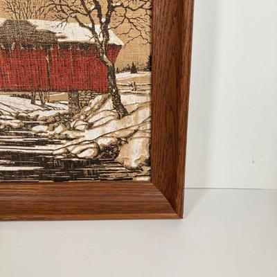 LOT 146: Pair of Vintage Kay Dee Handprints Pure Linen Wall Hangings with Signed and Painted Decorative Saw Blades