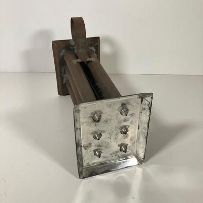 LOT 147: Vintage Kitchen / Farmhouse Collection - Match Holder, Enamel Ladles, Candle Holder, Tins and More