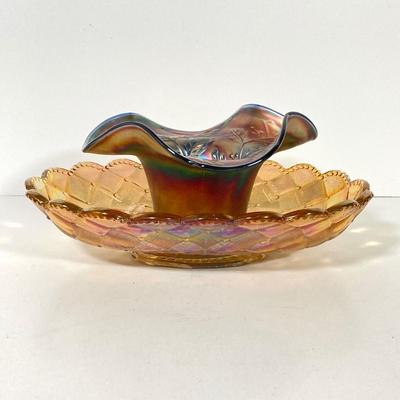 LOT 150: Collection of Decorative Serving Glass - Iridescent / Carnival and More