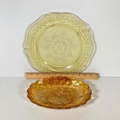 LOT 150: Collection of Decorative Serving Glass - Iridescent / Carnival and More