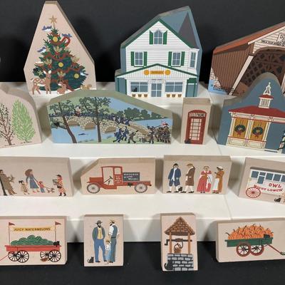 LOT 152: Large Collection of Cat's Meow Village Replicas - Pitman, Richwood, Elmer, Thorofare, Yankee Candle and More