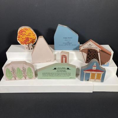 LOT 152: Large Collection of Cat's Meow Village Replicas - Pitman, Richwood, Elmer, Thorofare, Yankee Candle and More