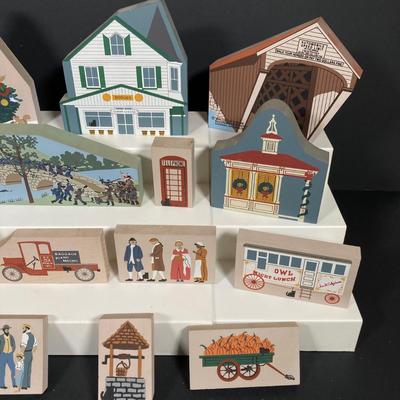 LOT 152: Large Collection of Cat's Meow Village Replicas - Pitman, Richwood, Elmer, Thorofare, Yankee Candle and More