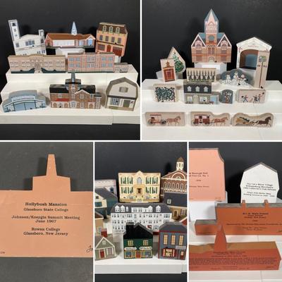 LOT 153: Cat's Meow Village Replicas - Featuring Local Towns of Pitman, Glassboro, Hardingville, Pennsville and More