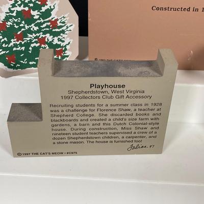 LOT 153: Cat's Meow Village Replicas - Featuring Local Towns of Pitman, Glassboro, Hardingville, Pennsville and More