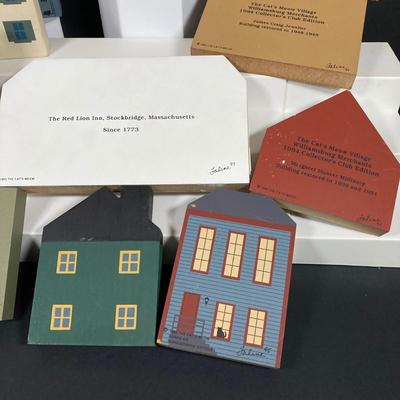 LOT 153: Cat's Meow Village Replicas - Featuring Local Towns of Pitman, Glassboro, Hardingville, Pennsville and More