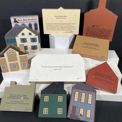 LOT 153: Cat's Meow Village Replicas - Featuring Local Towns of Pitman, Glassboro, Hardingville, Pennsville and More