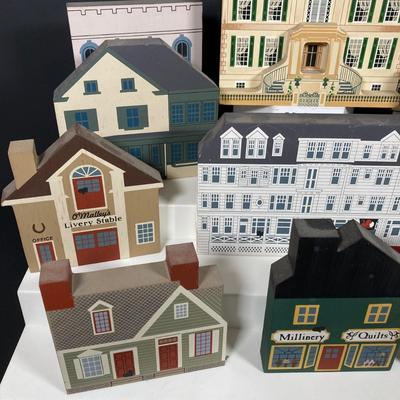 LOT 153: Cat's Meow Village Replicas - Featuring Local Towns of Pitman, Glassboro, Hardingville, Pennsville and More