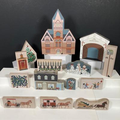 LOT 153: Cat's Meow Village Replicas - Featuring Local Towns of Pitman, Glassboro, Hardingville, Pennsville and More