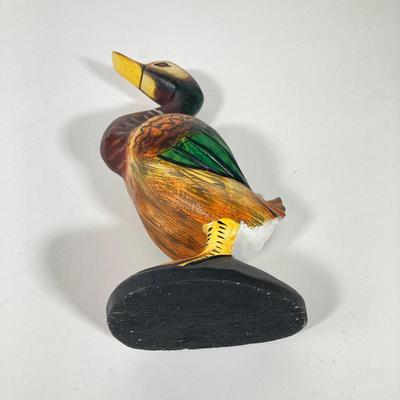 LOT 157: Collection of Six Hand Painted Wooden Ducks - Signed by Artist, Made in The People's Republic of China and More