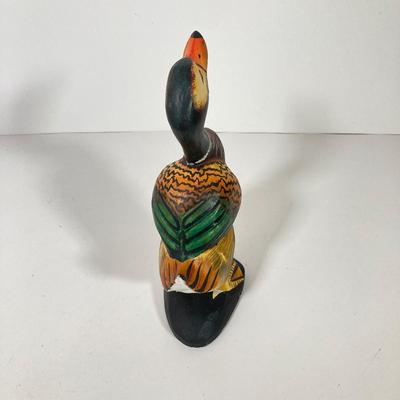 LOT 157: Collection of Six Hand Painted Wooden Ducks - Signed by Artist, Made in The People's Republic of China and More