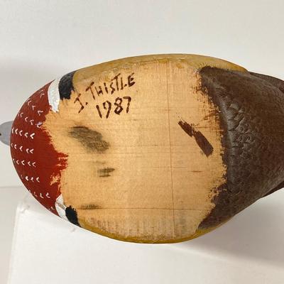 LOT 157: Collection of Six Hand Painted Wooden Ducks - Signed by Artist, Made in The People's Republic of China and More
