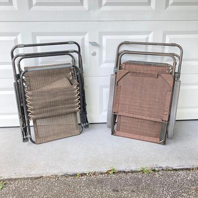LOT 161: Pair of Zero Gravity Folding Lawn Chairs