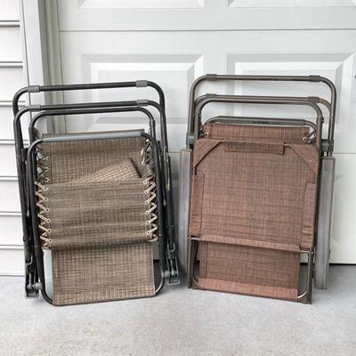 LOT 161: Pair of Zero Gravity Folding Lawn Chairs