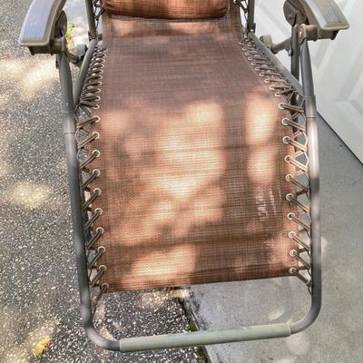 LOT 161: Pair of Zero Gravity Folding Lawn Chairs