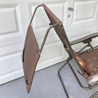 LOT 161: Pair of Zero Gravity Folding Lawn Chairs