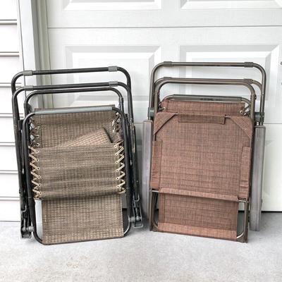LOT 161: Pair of Zero Gravity Folding Lawn Chairs