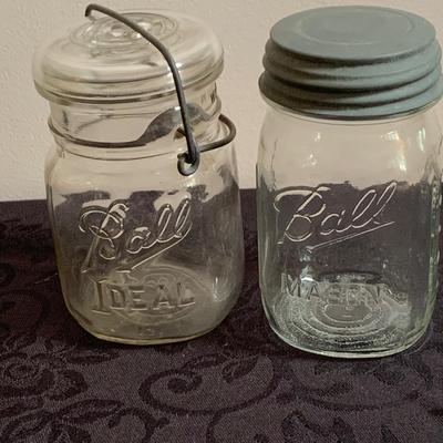 LOT 166: Vintage/Antique Canning Jars and John Wanamakers Jar