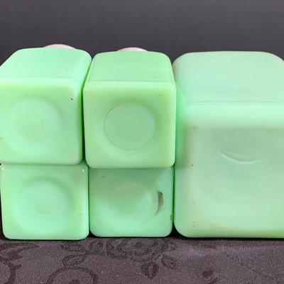 LOT 167: Jadeite Shakers and Jar