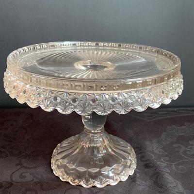 LOT 168: Vintage/Antique Crystal Knife Rests, Salt Dishes, Cake Stand, Flower Frog and More