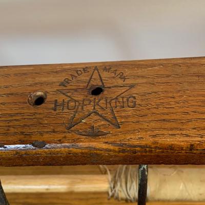 LOT 170: Vintage/Antique HopKing Butcher Paper Dispenser, Primitive Wood Slaw Slicer, Bottle Capper, Cherry Pitter and Moe
