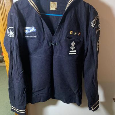 LOT 172: Vintage Sea Scouts Uniform with Boy Scout Patches