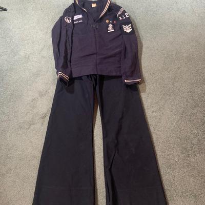 LOT 172: Vintage Sea Scouts Uniform with Boy Scout Patches