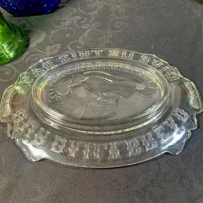 LOT 174: Americana Inspired Collection Featuring Bottles, Plate, Ice Bucket and More