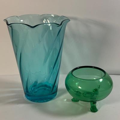 LOT 177: Vintage Tins, Lefton Egg Shape Trinket Box, Glass Ring Holder, and More