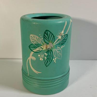 LOT 177: Vintage Tins, Lefton Egg Shape Trinket Box, Glass Ring Holder, and More