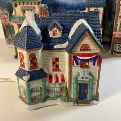 LOT 179: Ceramic Holiday Village Houses, Figures and More