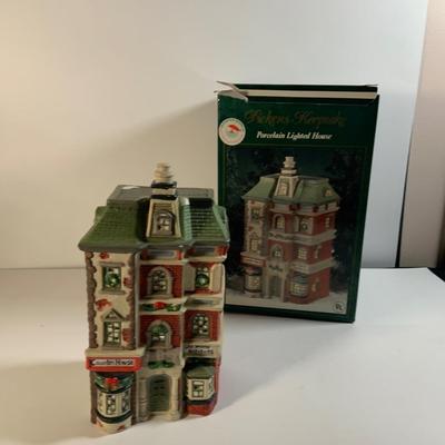 LOT 179: Ceramic Holiday Village Houses, Figures and More